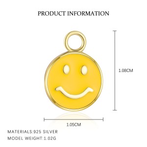 925 Sterling Silver Cute Earring Pendant 90100055