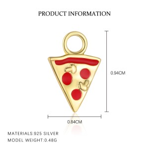 925 Sterling Silver Cute Earring Pendant 90100055