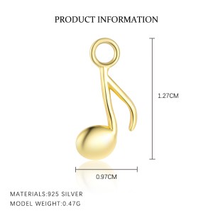 925 Sterling Silver Sweet Earring Pendant 90100056