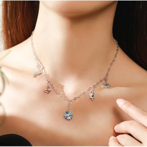 Kids 925 Sterling Silver CZ Owl Pendant 90200039