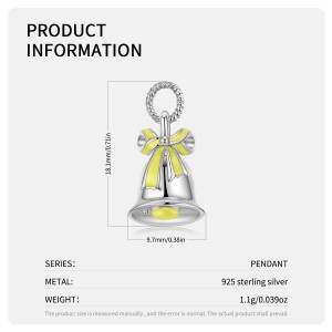 Sterling Silver Jingle Bell Charms Pendants 90200054 Sterling Silver Jingle Bell Charms Pendants 90200054