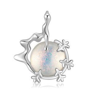 Sterling Silver Crystal Christmas Snowball Pendants 90200060 Sterling Silver Crystal Christmas Snowball Pendants 90200060