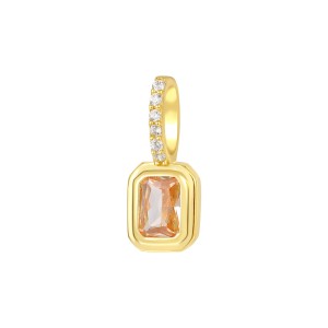 925 Sterling Silver Birthday Stone Zirconia Necklace Pendant 90200082