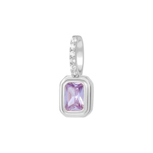 925 Sterling Silver Birthday Stone Zirconia Necklace Pendant 90200083