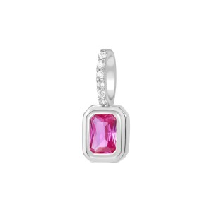 925 Sterling Silver Birthday Stone Zirconia Necklace Pendant 90200083