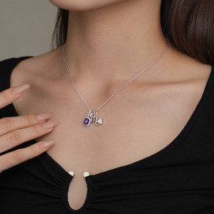 925 Sterling Silver Zirconia Constellation Pendant 90200089