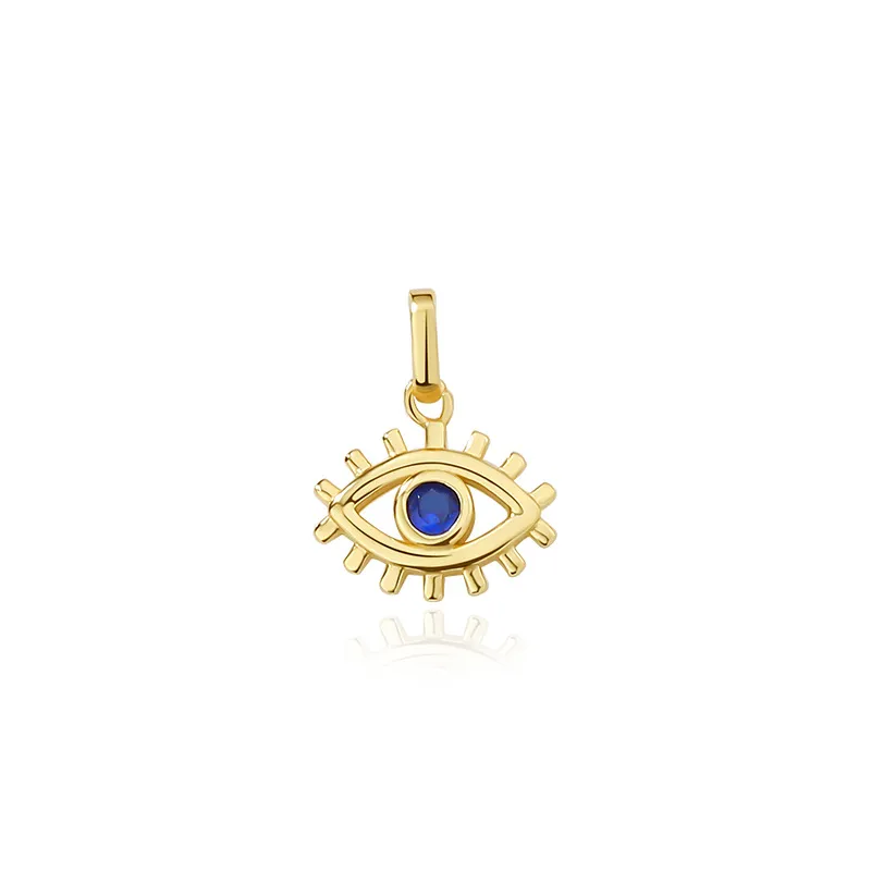 925 Sterling Silver Zirconia Evil Eye Pendant 90200090
