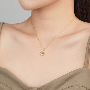 925 Sterling Silver Zirconia Evil Eye Pendant 90200090