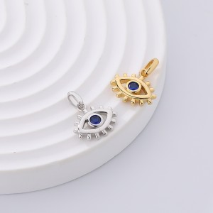 925 Sterling Silver Zirconia Evil Eye Pendant 90200090