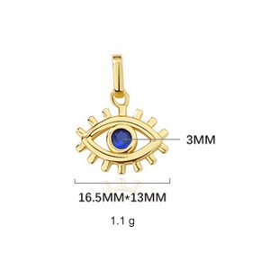 925 Sterling Silver Zirconia Evil Eye Pendant 90200090