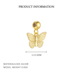 925 Sterling Silver Unique DIY Animal Birds Heart Pendant 90200091