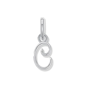 925 Sterling Silver Silver Tone Letter A to Z Pendant 90200093