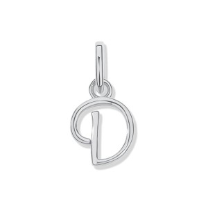 925 Sterling Silver Silver Tone Letter A to Z Pendant 90200093