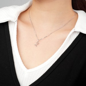 925 Sterling Silver Silver Tone Letter A to Z Pendant 90200093