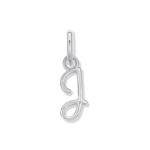 925 Sterling Silver Silver Tone Letter A to Z Pendant 90200093