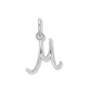 925 Sterling Silver Silver Tone Letter A to Z Pendant 90200093