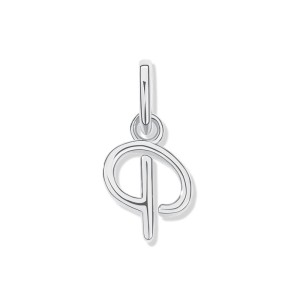 925 Sterling Silver Silver Tone Letter A to Z Pendant 90200093