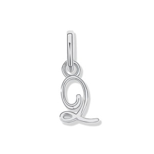 925 Sterling Silver Silver Tone Letter A to Z Pendant 90200093