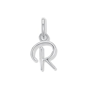 925 Sterling Silver Silver Tone Letter A to Z Pendant 90200093