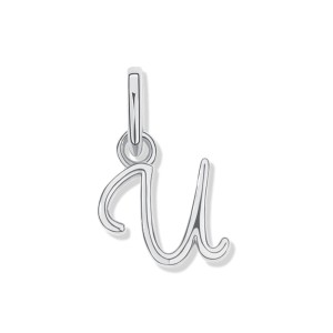 925 Sterling Silver Silver Tone Letter A to Z Pendant 90200093