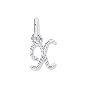 925 Sterling Silver Silver Tone Letter A to Z Pendant 90200093