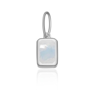 925 Sterling Silver Silver Tone Colorful Zirconia Birthstone Pendant 90200095
