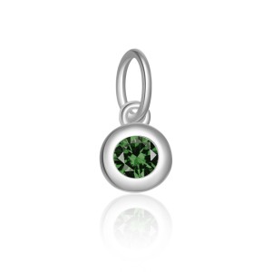 925 Sterling Silver Colorful Zirconia Birthstone Pendant 90200097