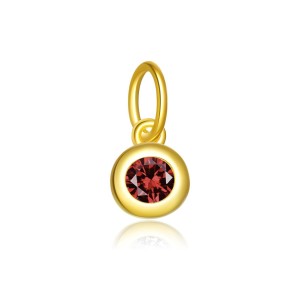 925 Sterling Silver Colorful Zirconia Birthstone Pendant 90200096