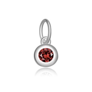 925 Sterling Silver Colorful Zirconia Birthstone Pendant 90200097