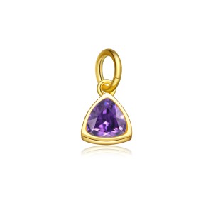 S925 Colorful Zirconia Birthstone Pendant 90200098