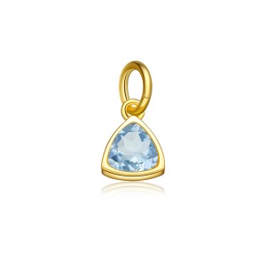 S925 Colorful Zirconia Birthstone Pendant 90200098