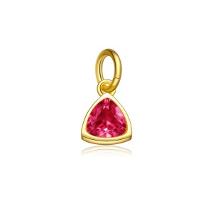 S925 Colorful Zirconia Birthstone Pendant 90200098