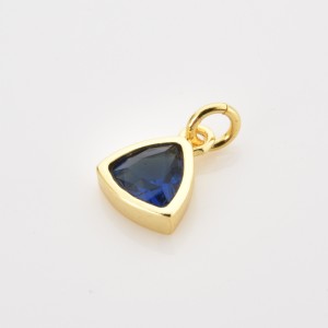 S925 Colorful Zirconia Birthstone Pendant 90200098