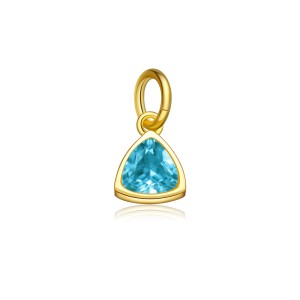S925 Colorful Zirconia Birthstone Pendant 90200098