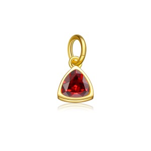 S925 Colorful Zirconia Birthstone Pendant 90200098