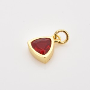 S925 Colorful Zirconia Birthstone Pendant 90200098