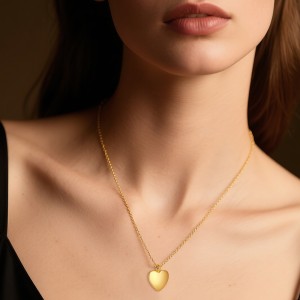 925 Sterling Siver Love Heart Pendant 90200099