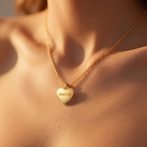 925 Sterling Siver Love Heart Pendant 90200099