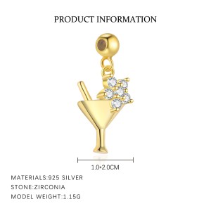 925 Sterling Silver Holiday Style Pendant 90200101