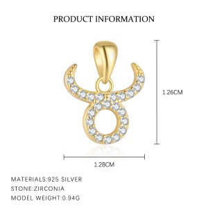 925 Sterling Silver Zirconia Constellation Pendant 90200102