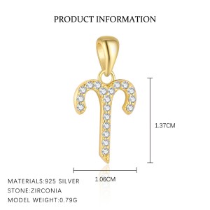 925 Sterling Silver Zirconia Constellation Pendant 90200102