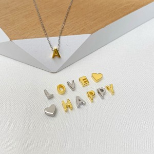 925 Sterling Silver Silver Tone Alphabet Letter Pendant 90200103 925 Sterling Silver Silver Tone Alphabet Letter Pendant 90200103