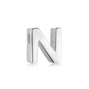 925 Sterling Silver Silver Tone Alphabet Letter Pendant 90200103 925 Sterling Silver Silver Tone Alphabet Letter Pendant 90200103