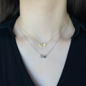 925 Sterling Silver Silver Tone Alphabet Letter Pendant 90200103 925 Sterling Silver Silver Tone Alphabet Letter Pendant 90200103