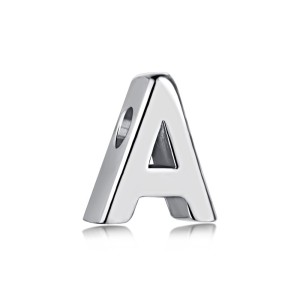 925 Sterling Silver Silver Tone Alphabet Letter Pendant 90200103 925 Sterling Silver Silver Tone Alphabet Letter Pendant 90200103