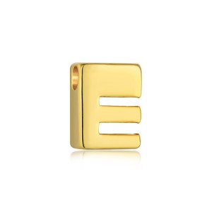925 Sterling Silver Gold Tone Alphabet Letter Pendant 90200104
