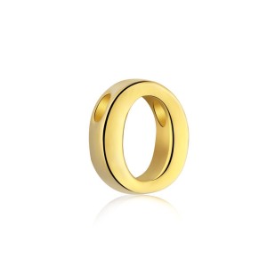 925 Sterling Silver Gold Tone Alphabet Letter Pendant 90200104