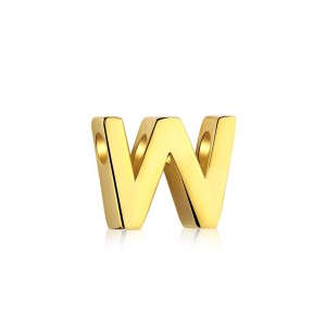 925 Sterling Silver Gold Tone Alphabet Letter Pendant 90200104