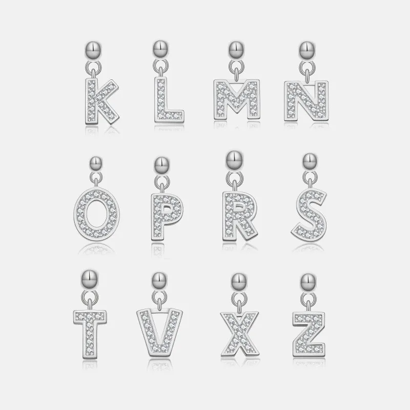 925 Sterling Silver Alphabet Letter Charms 90200107