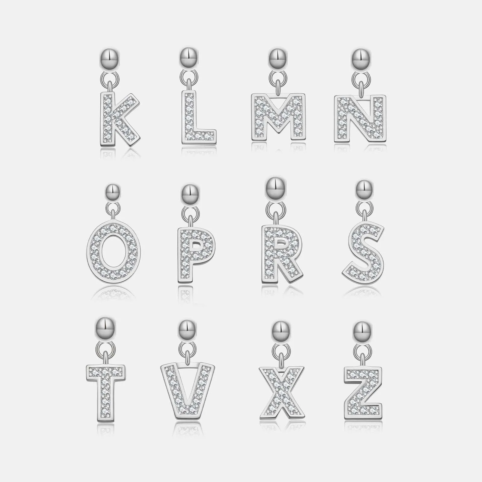 925 Sterling Silver Alphabet Letter Charms 90200107